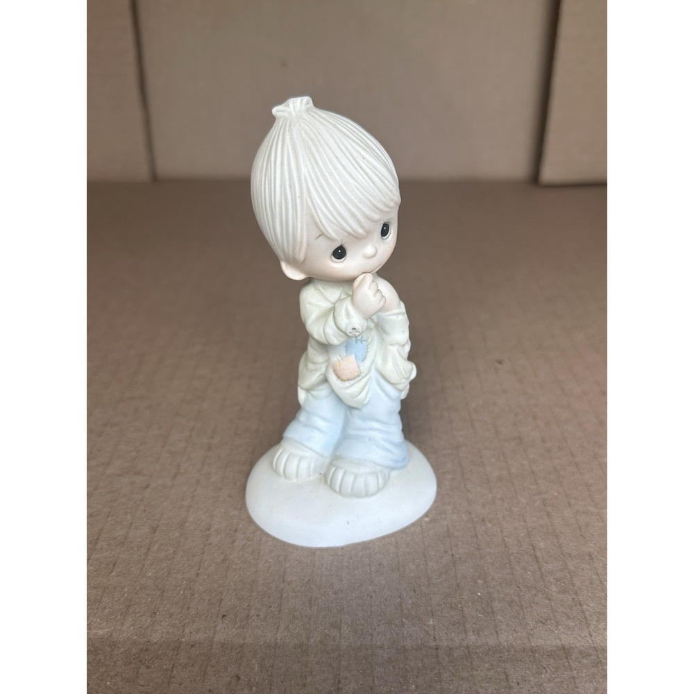 Precious‎ Moments Figurine Original 21 Smile God Loves You E-1373/B 1978 OG Box